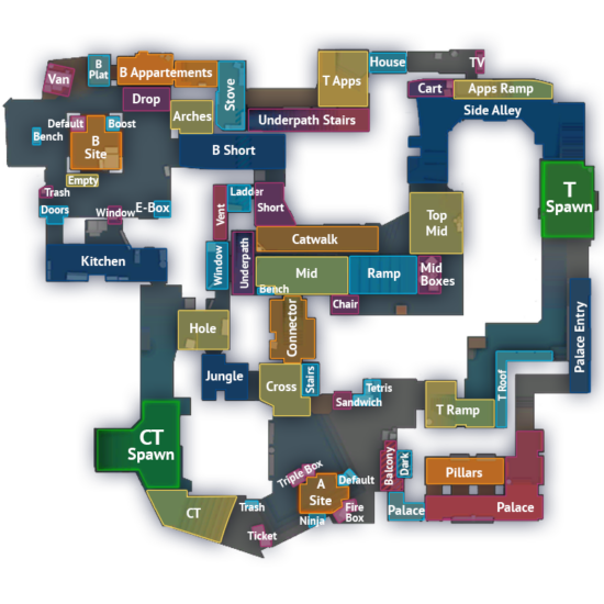 All CS:GO Callouts - Detailed Map Overviews