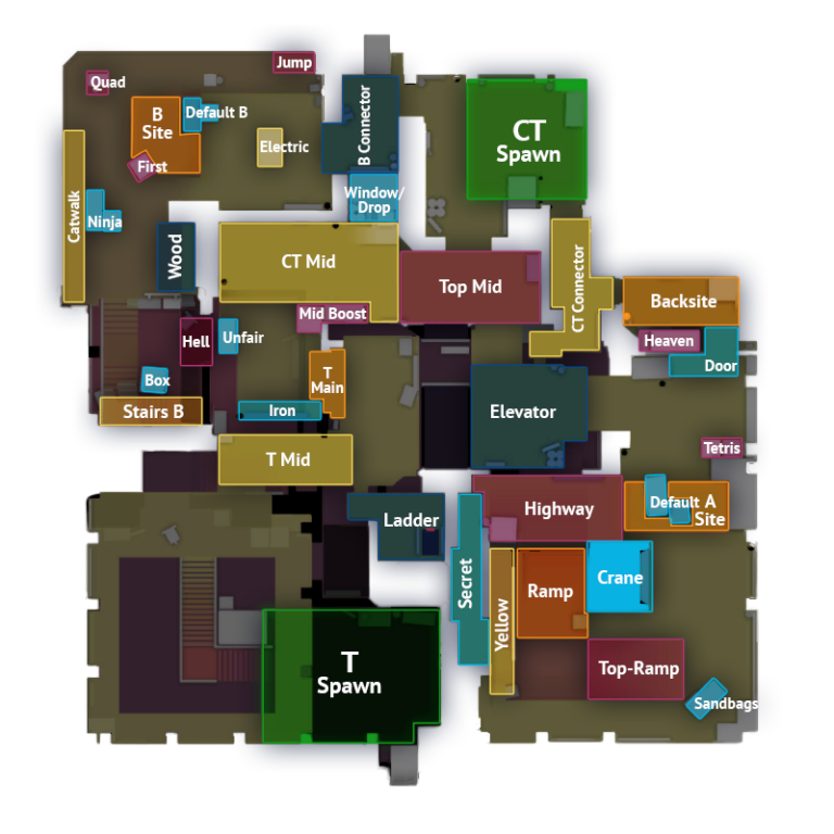 All CS:GO Callouts - detailed map overviews