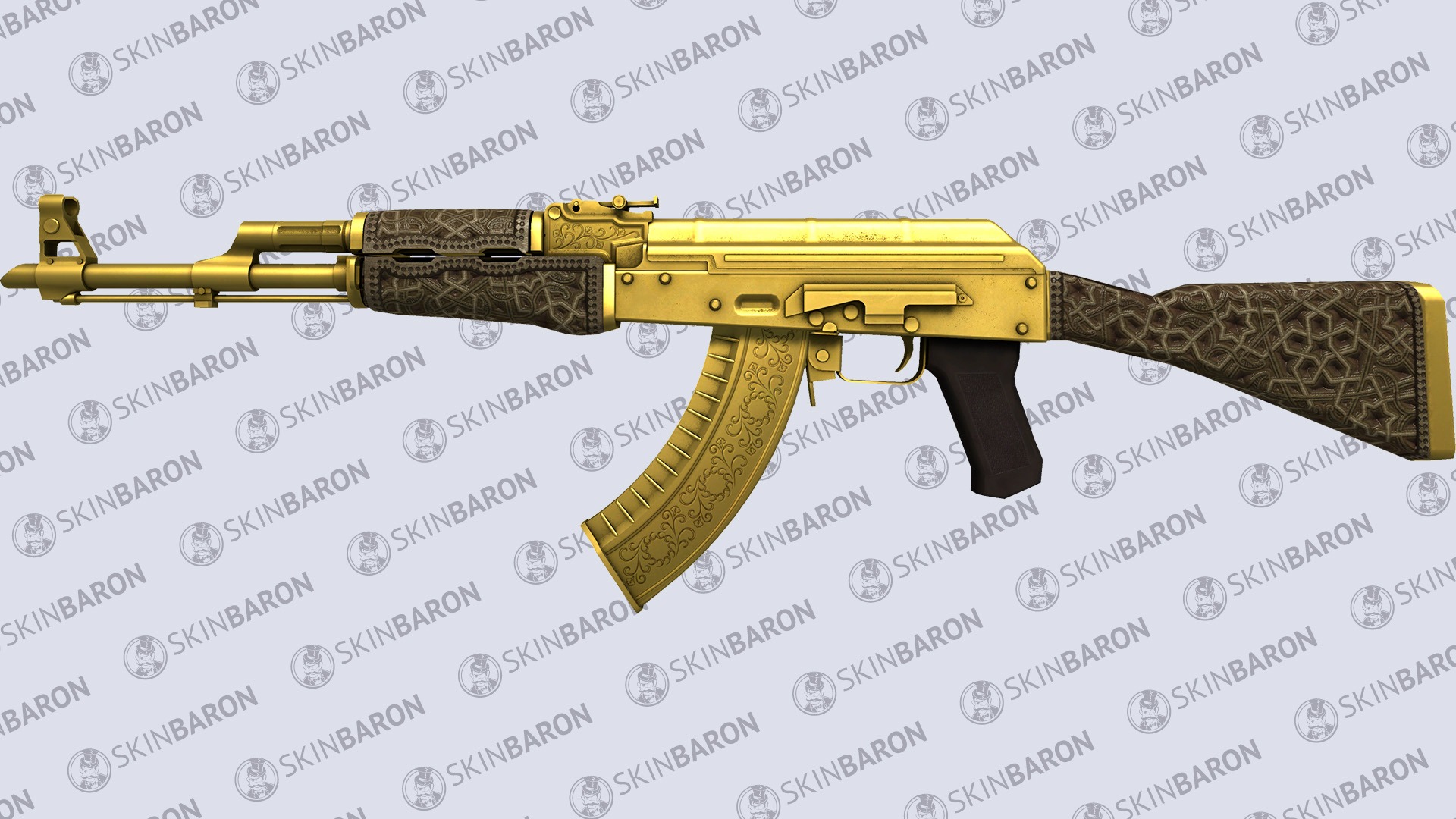 AK-47 Gold Arabesque - Most Expensive AK-47 skins