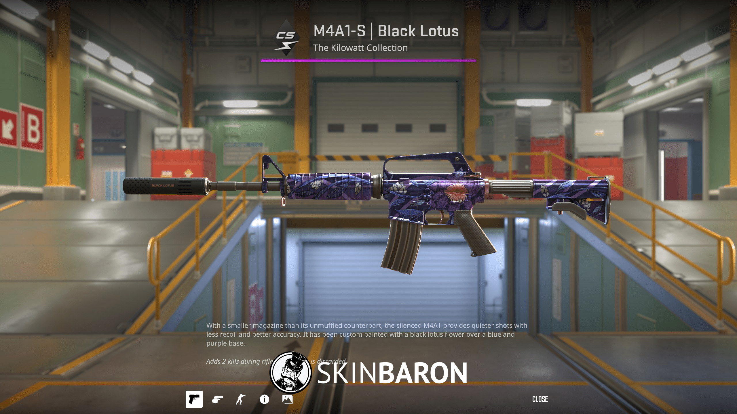 M4A1-S | Black Lotus - Kilowatt Case