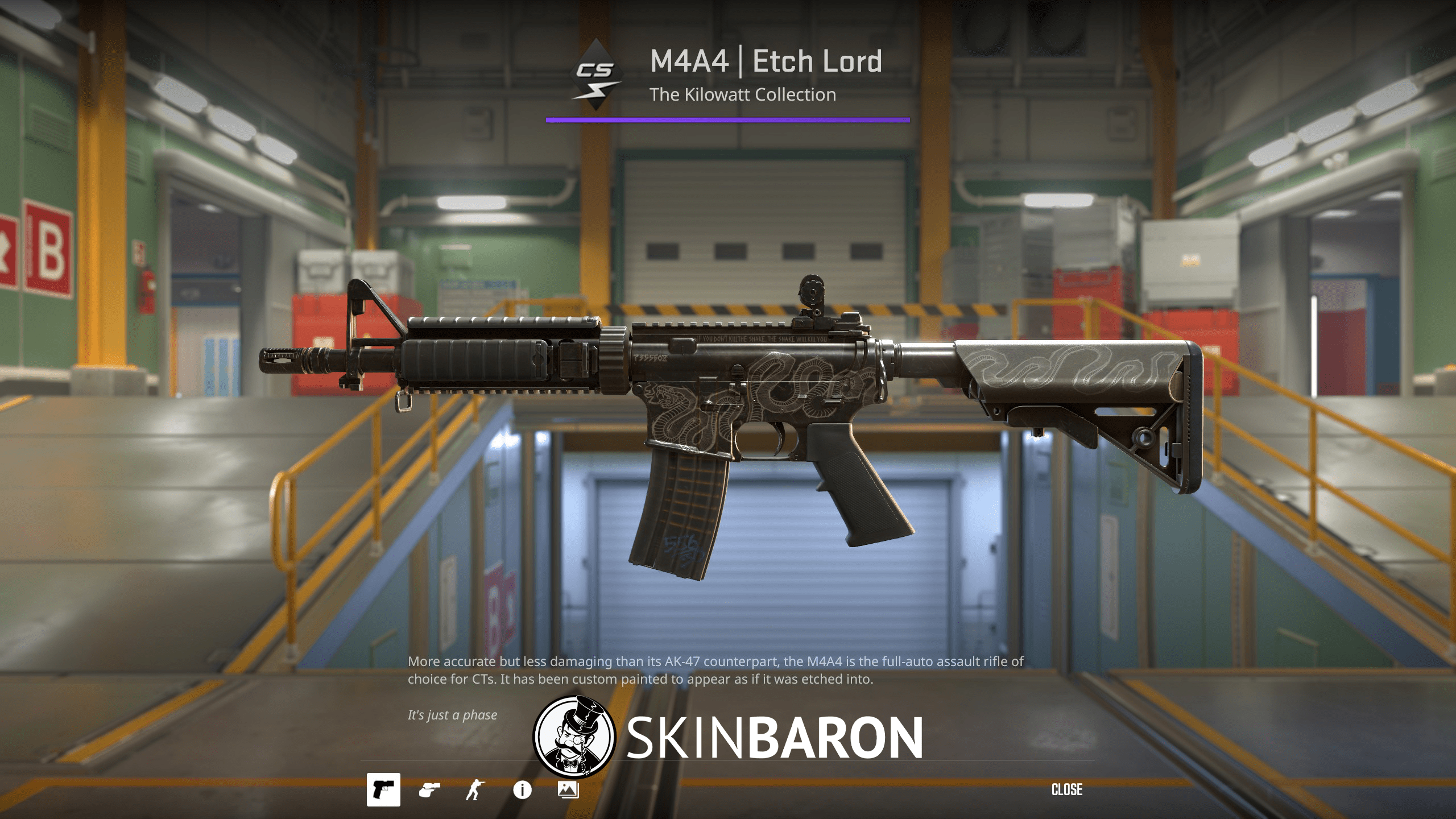 M4A4 | Etch Lord - Kilowatt Case