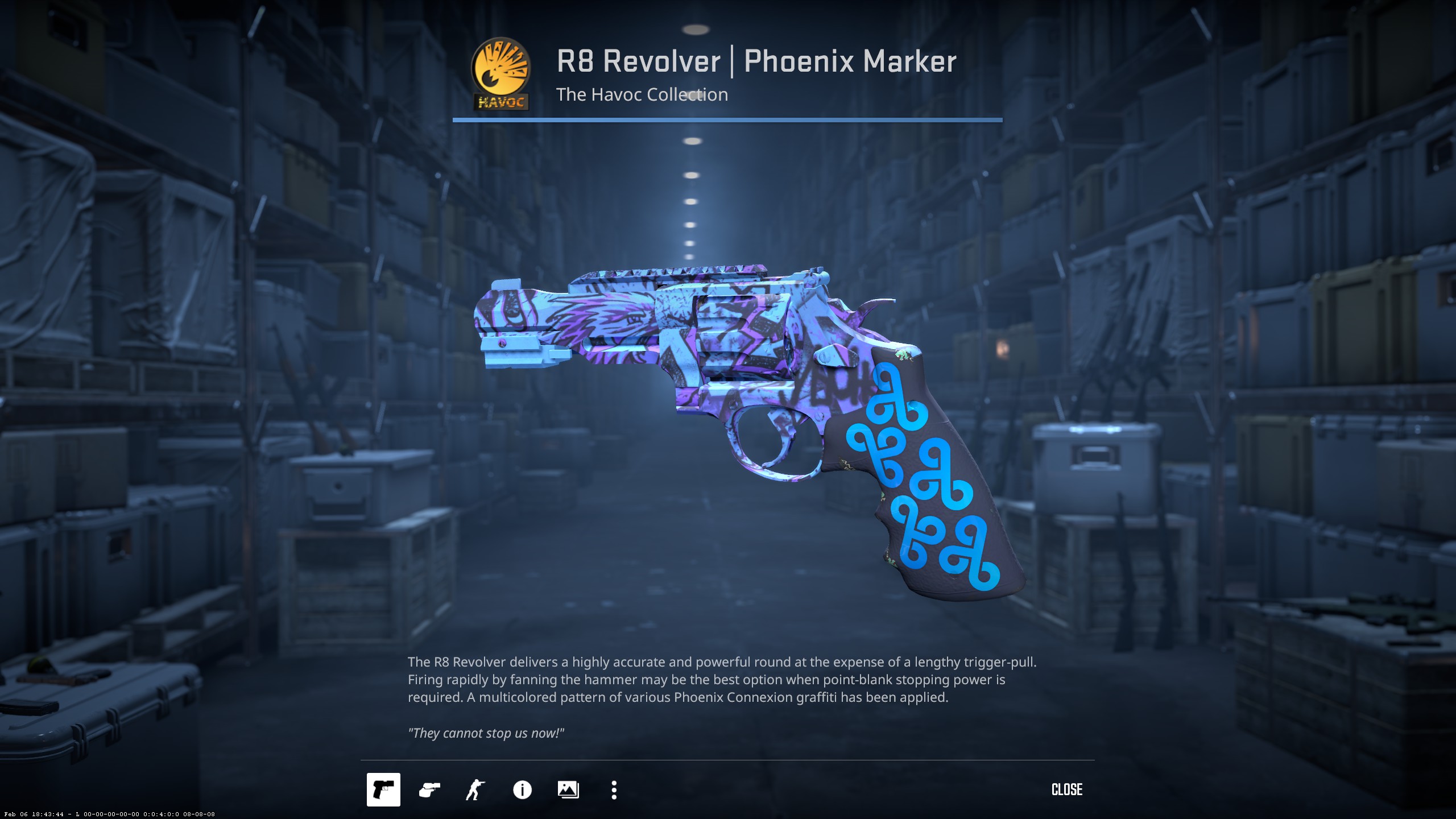 R8 Revolver Phoenix Marker with Cloud9 stickers