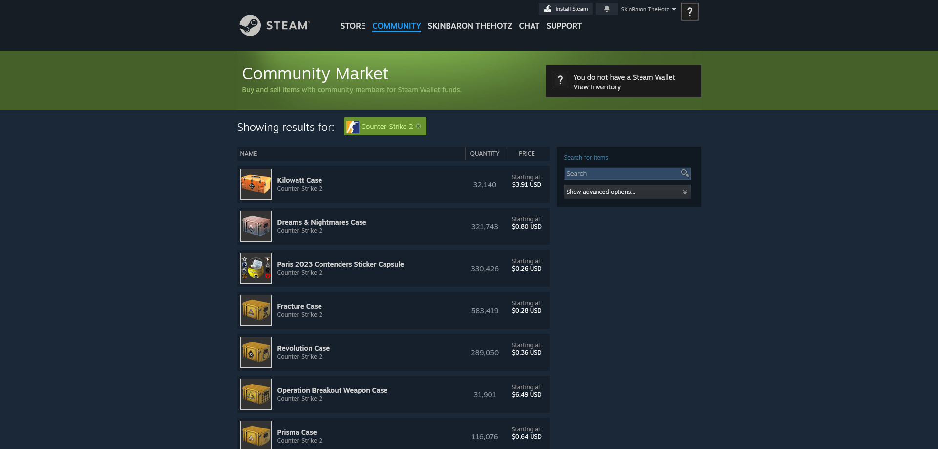Steam Market - How to sell CS2 skins