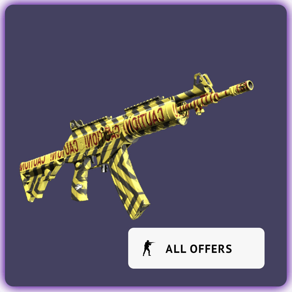 Galil AR Caution from Counter-Strike
