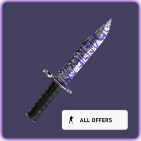 M9 Bayonet Freehand | Purple Counter-Strike 2 Skins