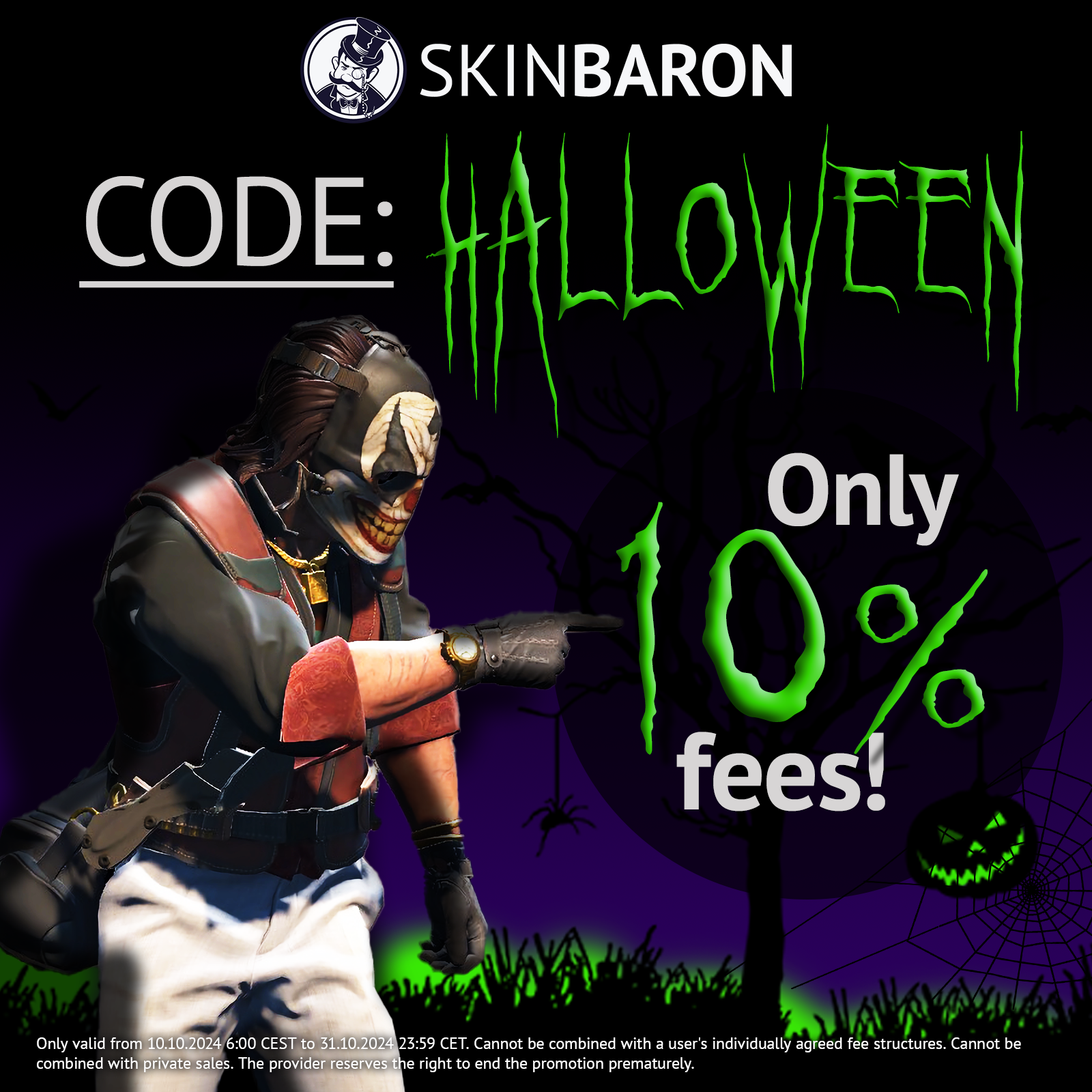 SkinBaron CS2 Halloween promo