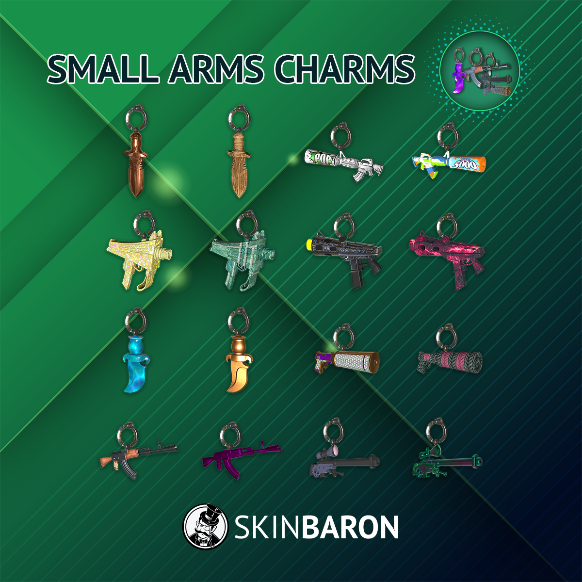 Counter-Strike 2 Armory Update; Small Arms Charms