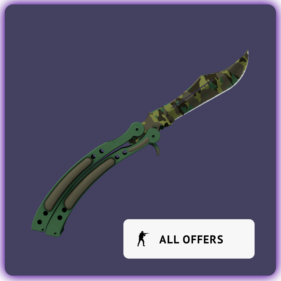 Butterfly Knife Boreal Forest