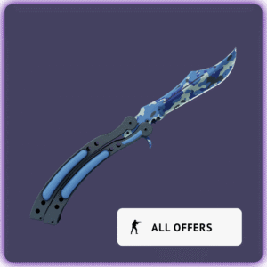 Butterfly Knife Bright Water