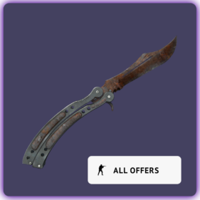 Butterfly Knife Rust Coat