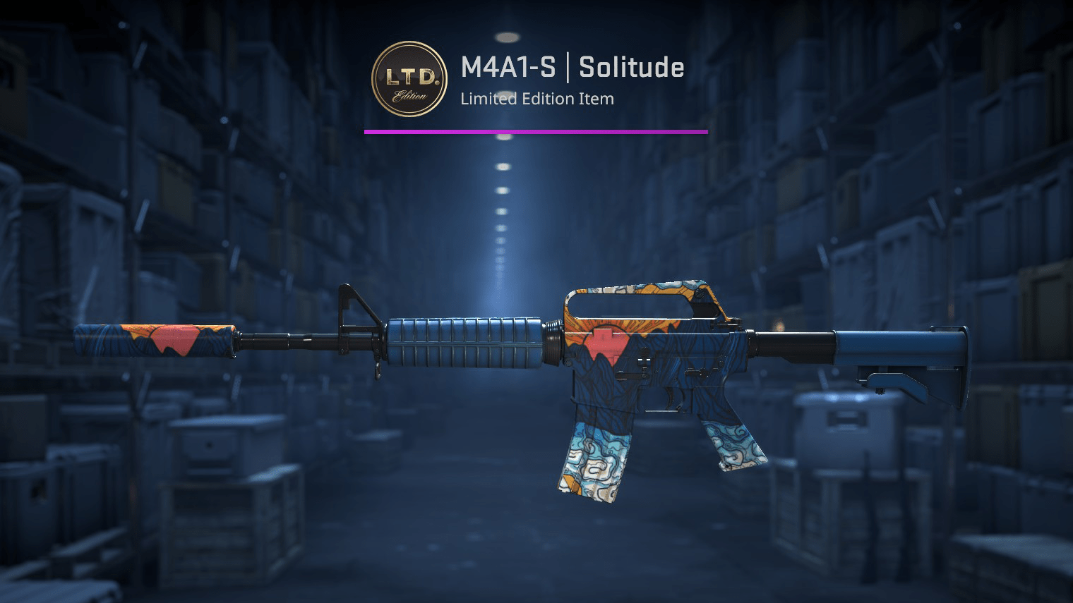 M4A1-S Solitude Dark Blue Mountains