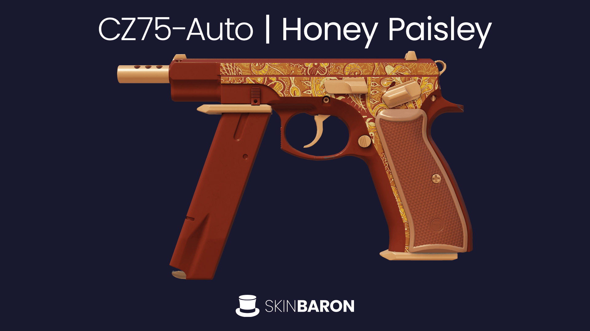 CZ75-Auto Honey Paisley